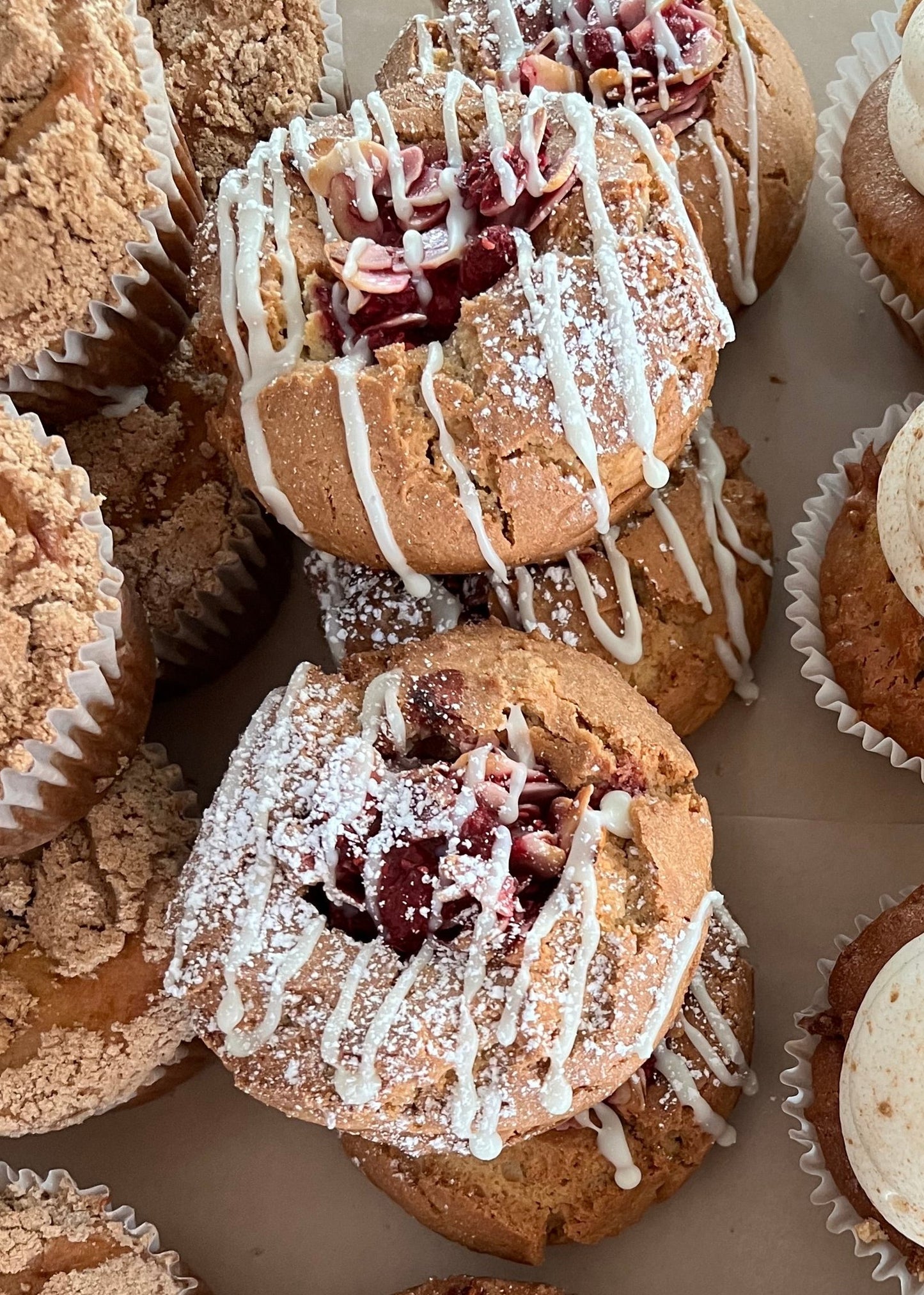 Berry Blondie with Almonds